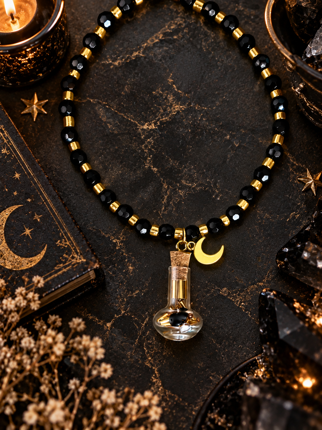 Black Magic Potion Bottle Bracelet