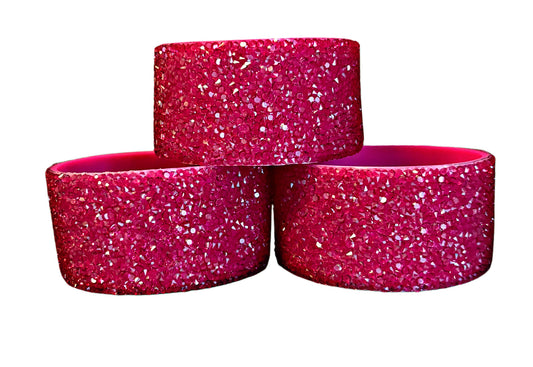 Botte en silicone avec cristaux roses