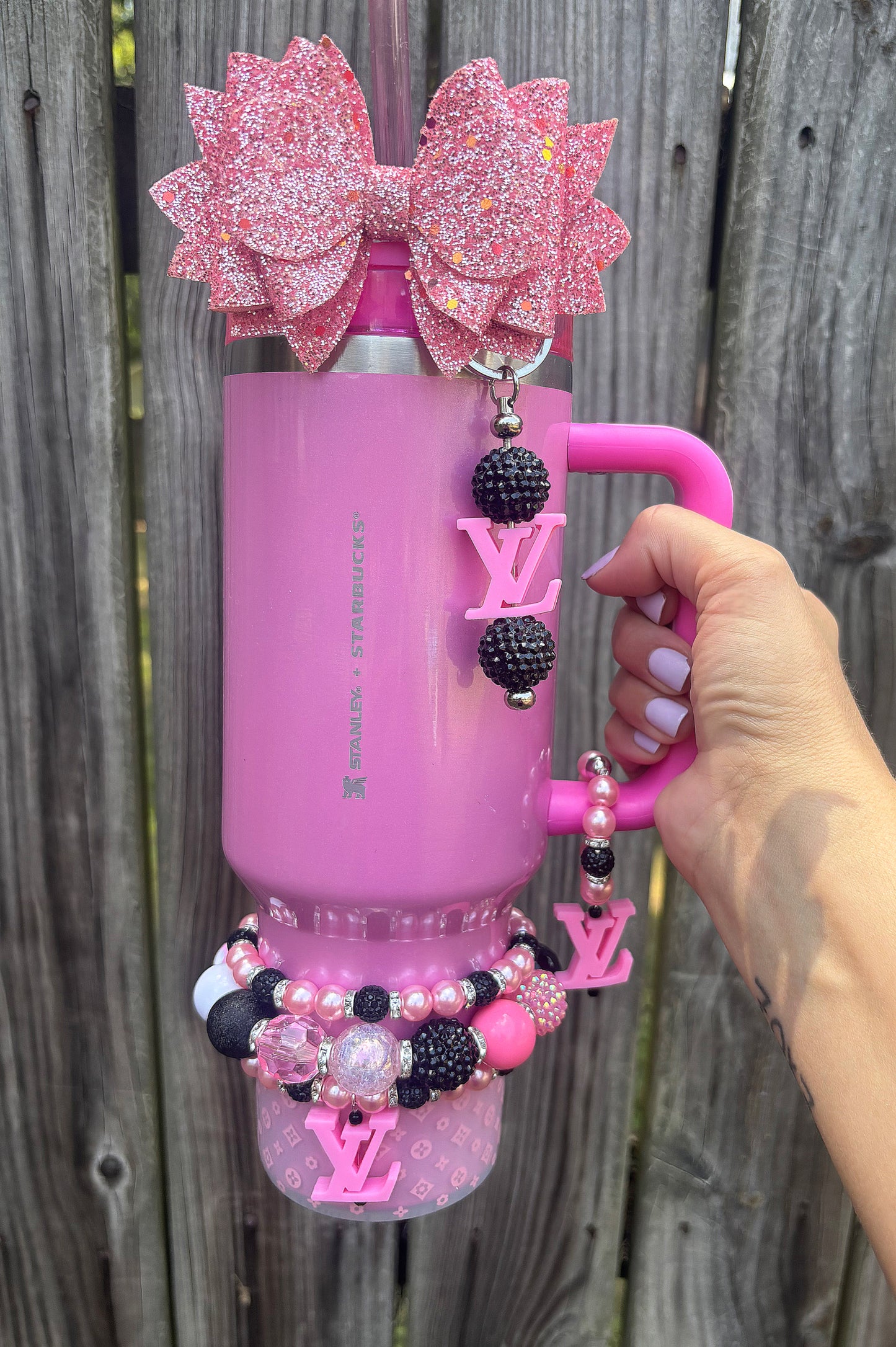 Pink & Black Designer Inspired Accessories