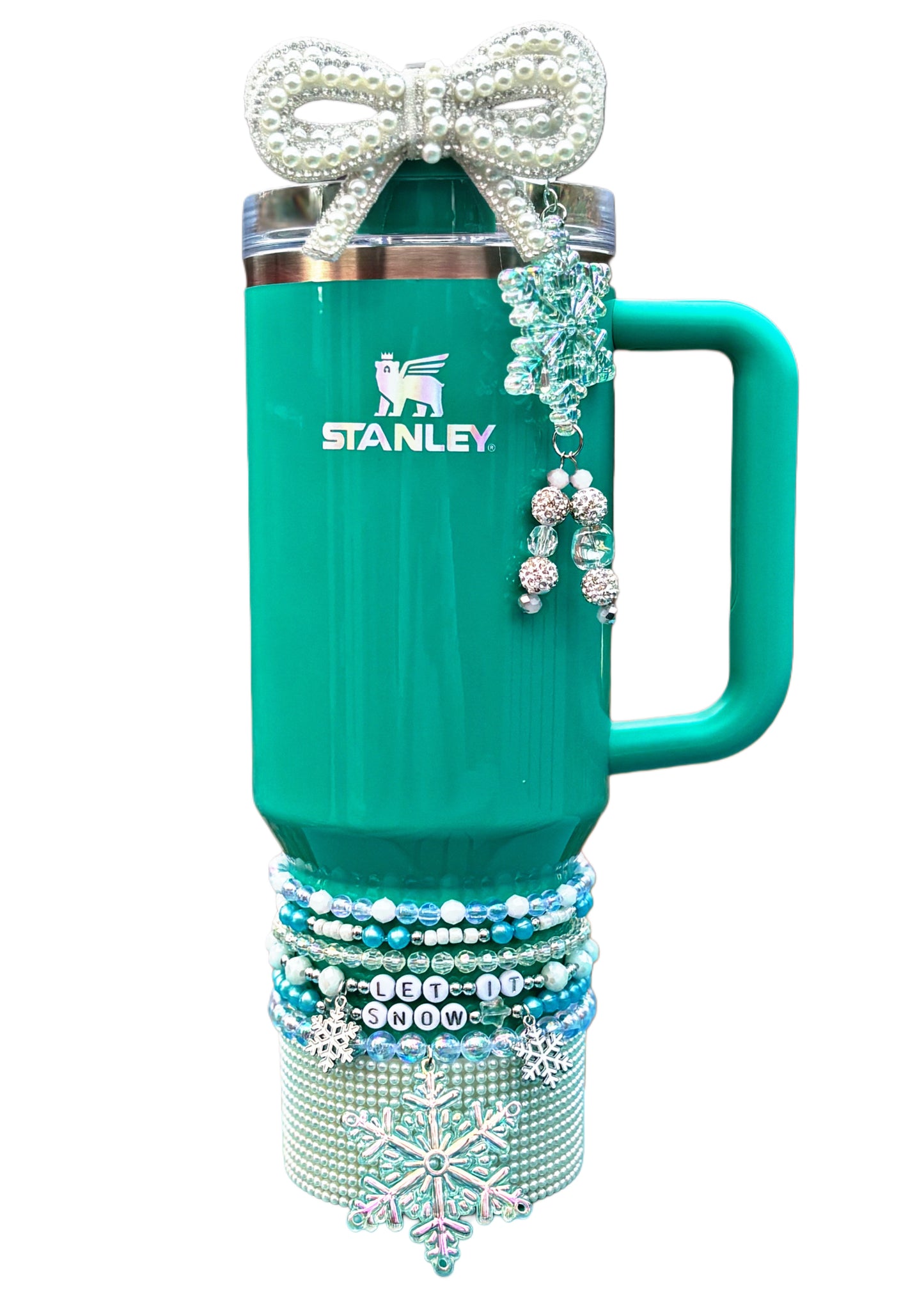 Winter Wonderland XL Straw Topper Silver