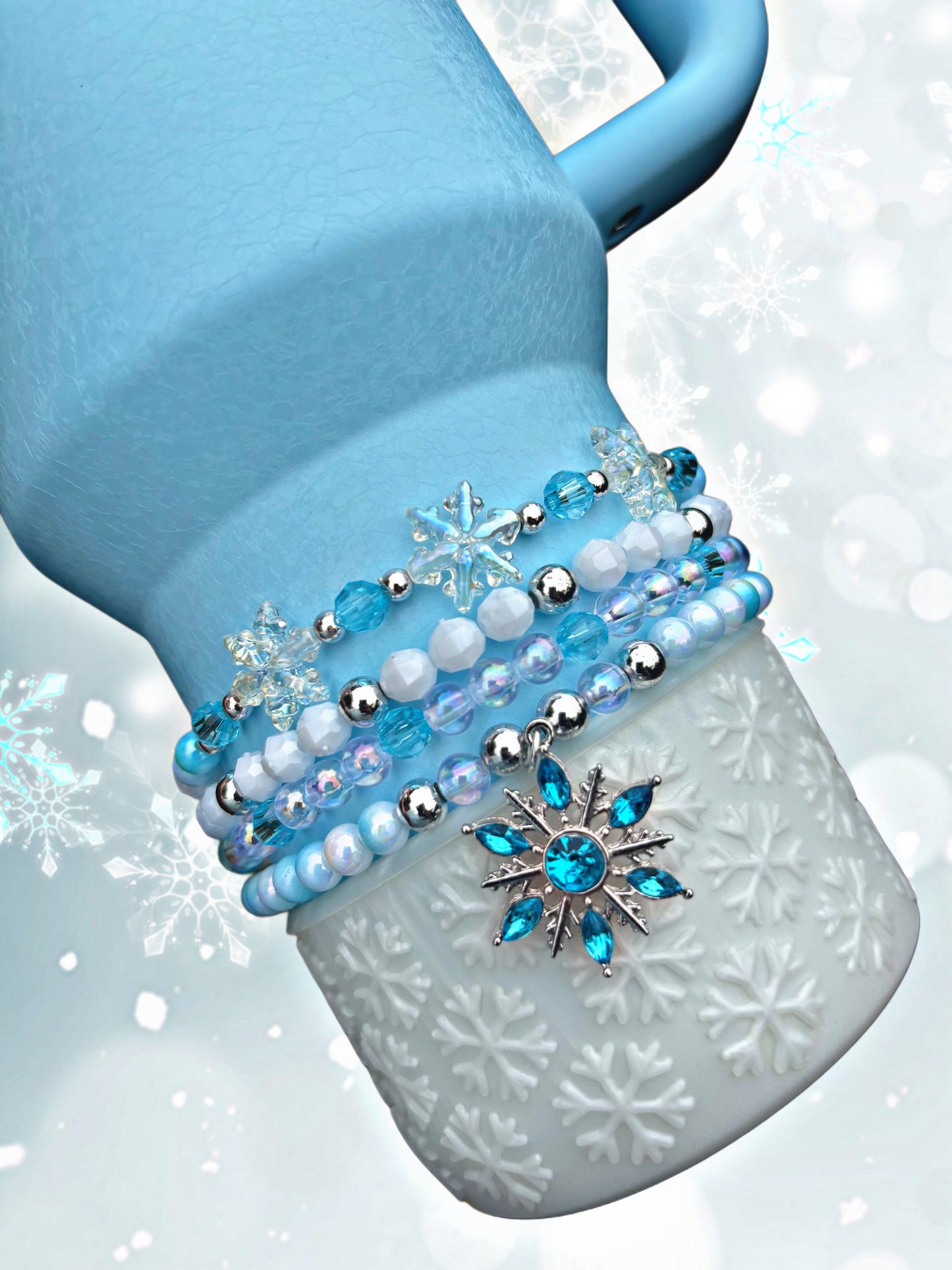 Bracelets Crush Cup bleu poudre