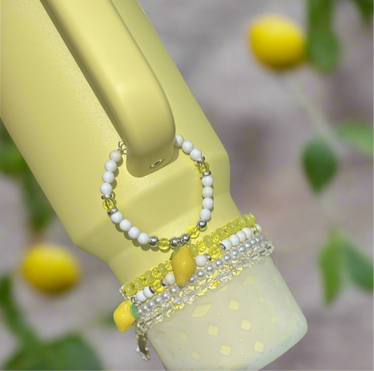 Lemonade Handle Charm {Magnet Clasp Closure}