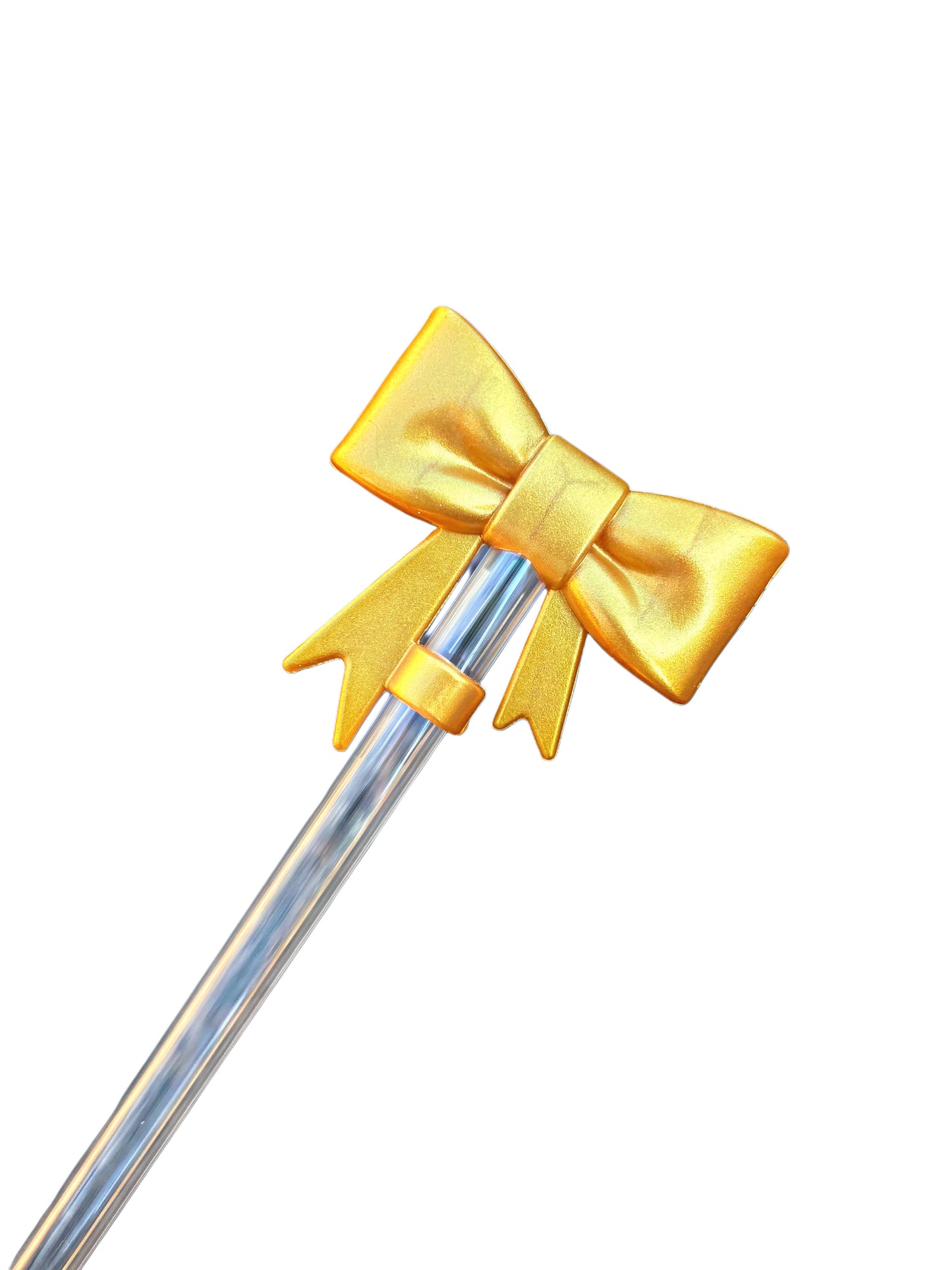 Garniture de paille en silicone avec gros nœud Gold Rush
