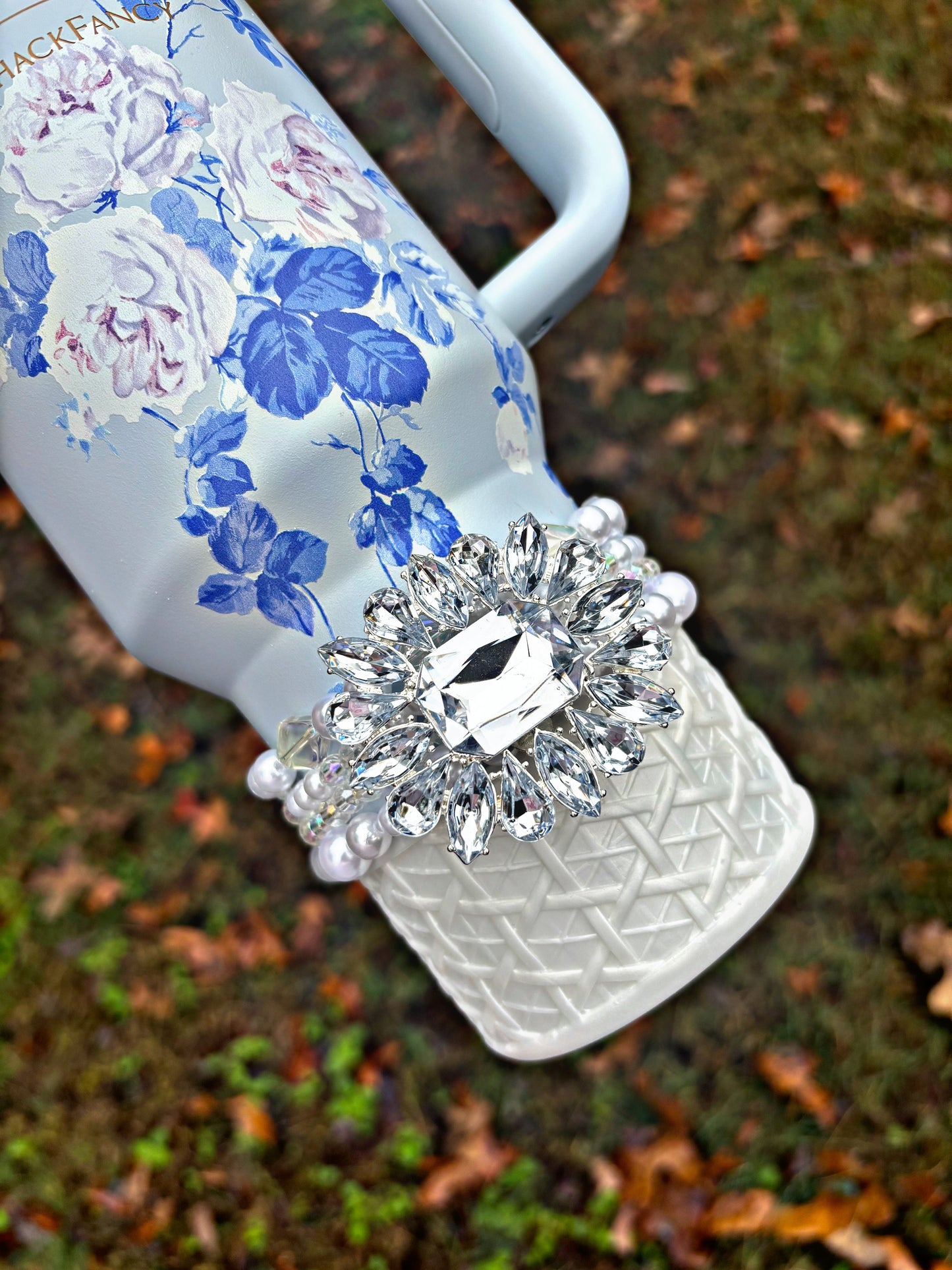 Bracelets en coupe de perles en platine