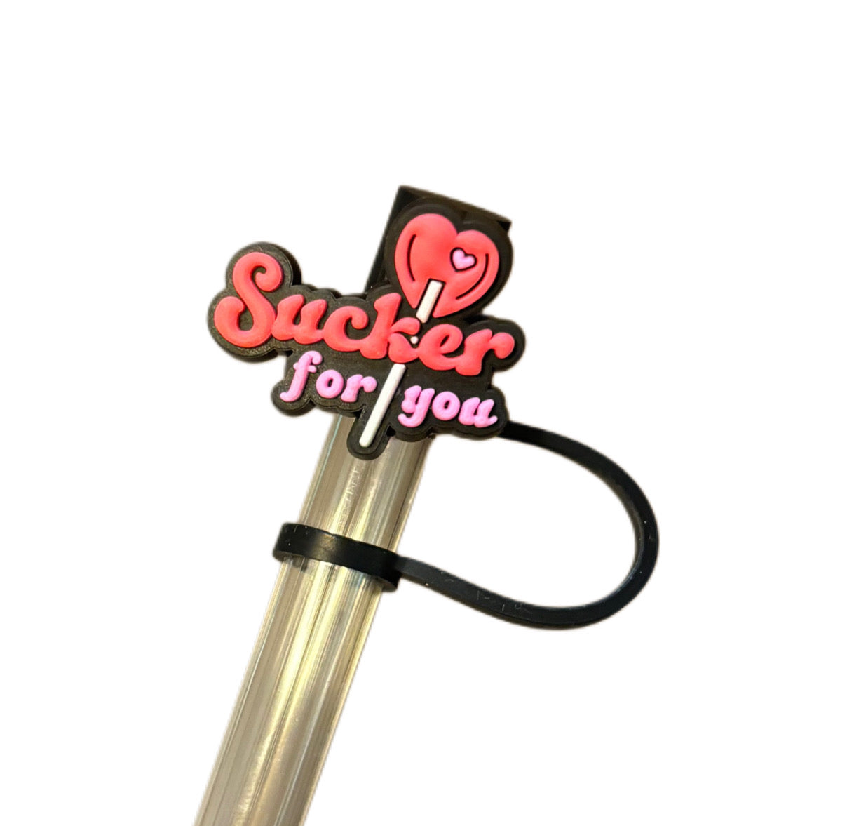 Sucker for you Silicone Straw Topper