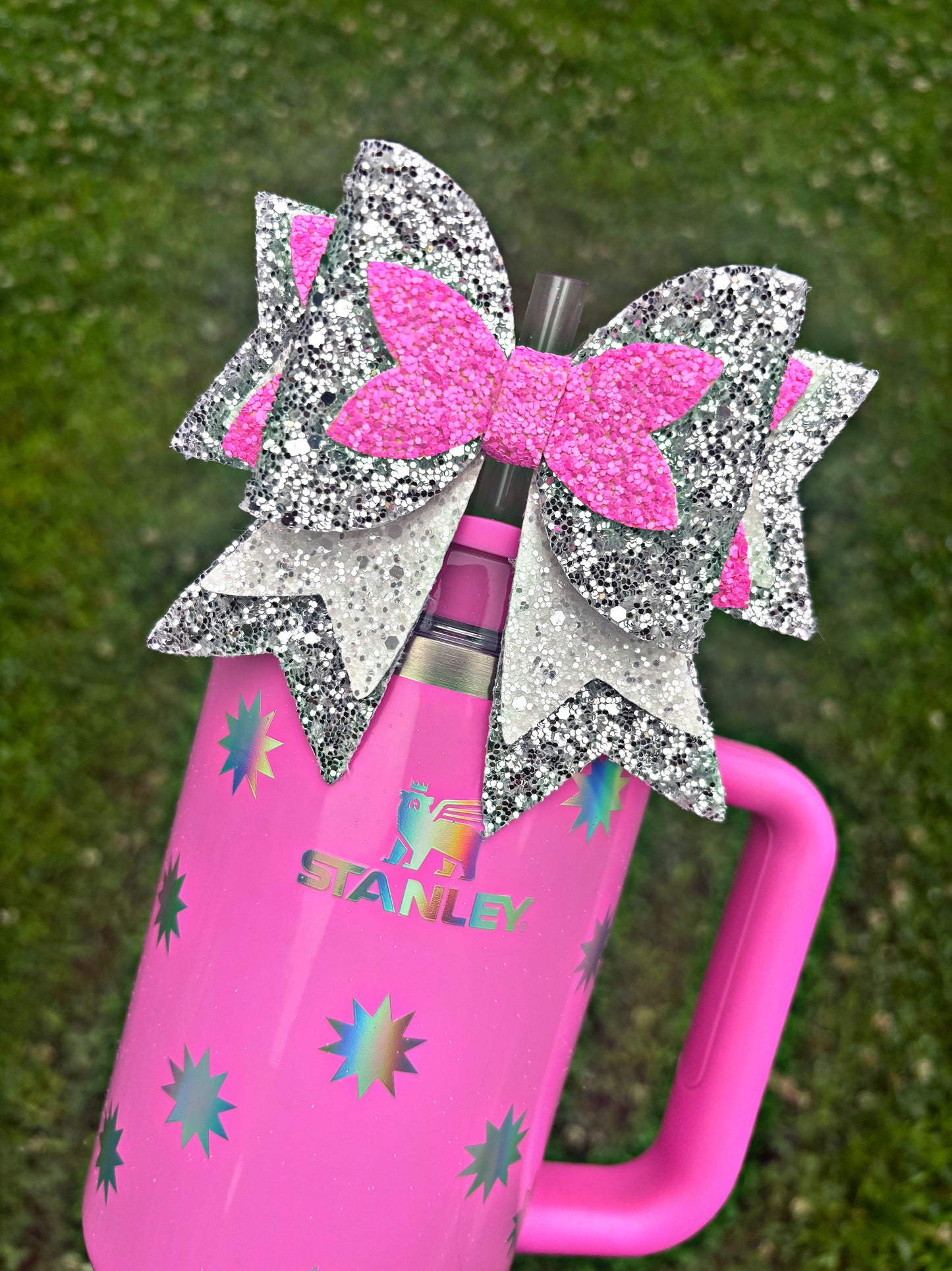 Pink Starburst XL Sailor Bow
