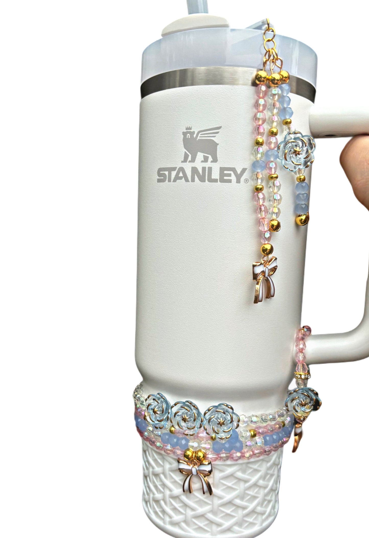 Rosa Beaux Blue LoveShack Fancy Cup Bracelets
