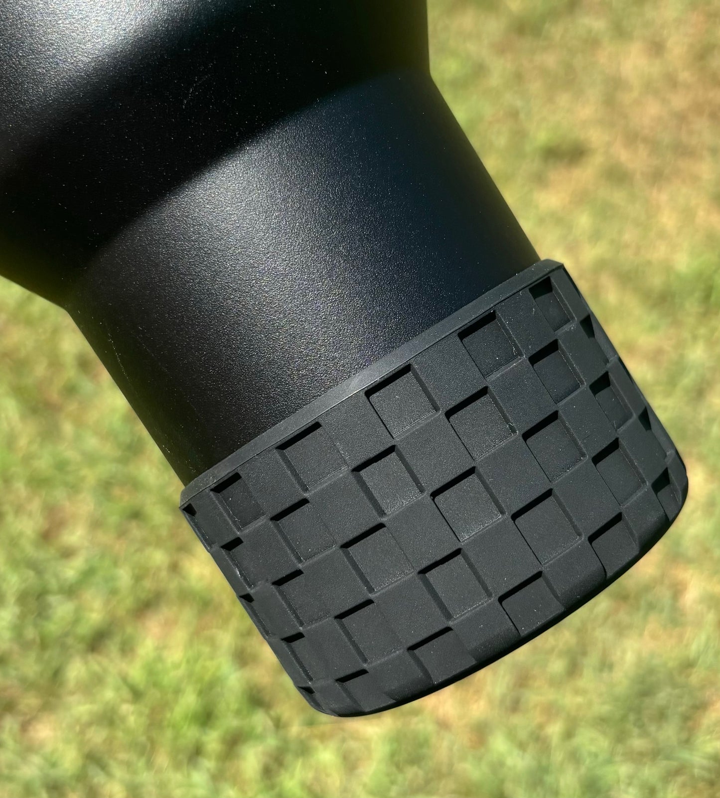 Botte en silicone à texture à carreaux noirs