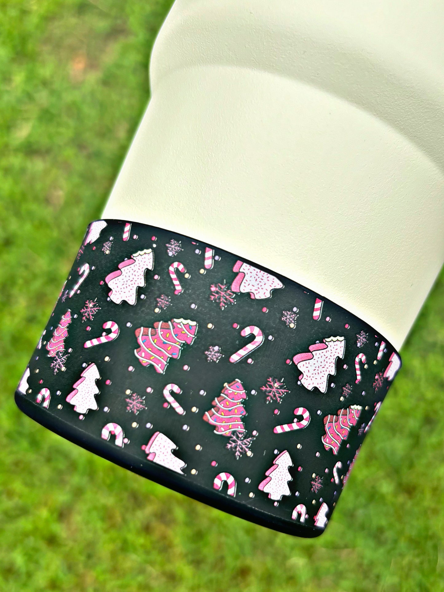 Gâteaux de sapin de Noël Little Debbie, bottes en silicone, accessoires de la Coupe Stanley