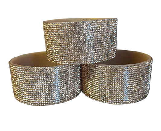 Champagne {Light Gold} Diamonds Silicone Bling Boot -See Video
