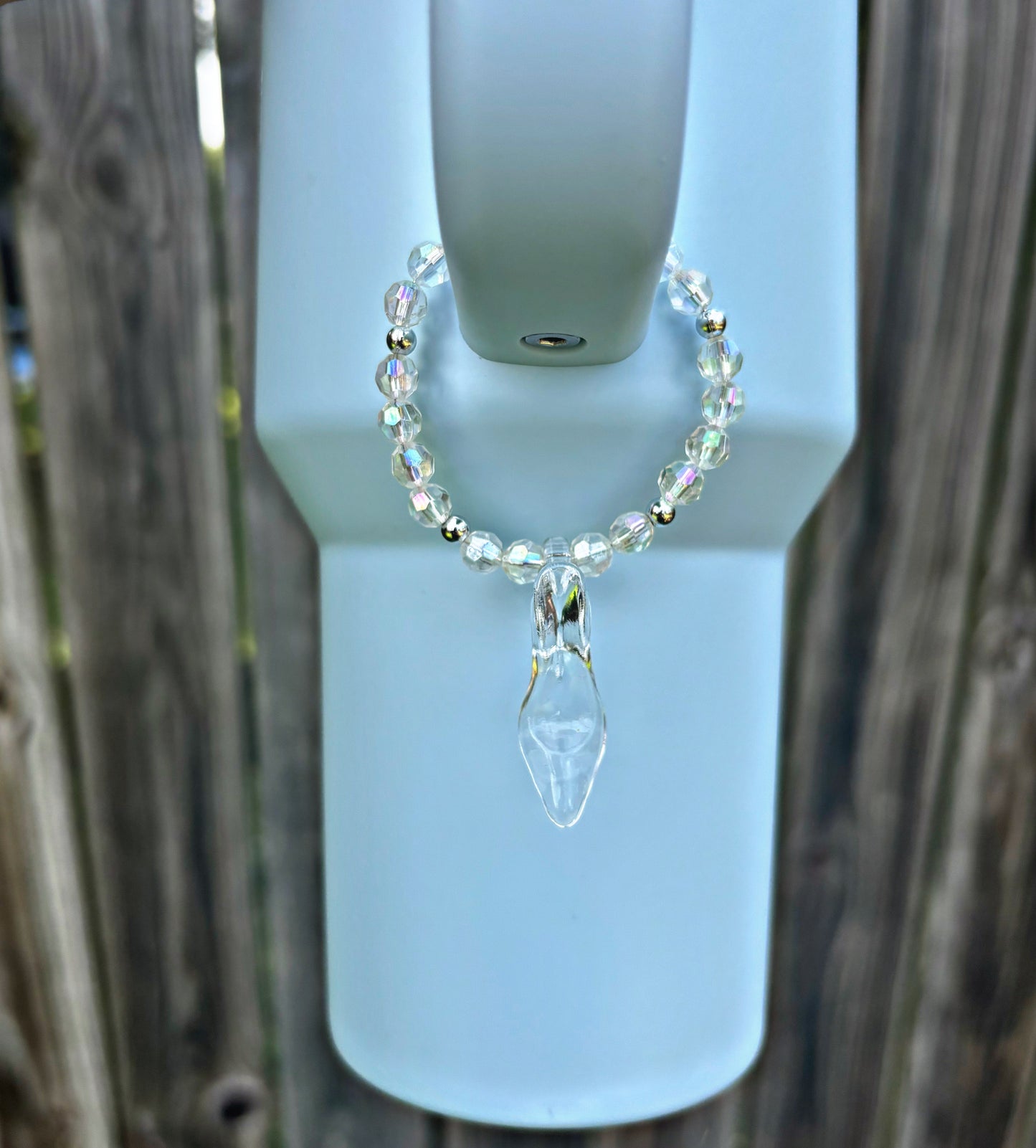 Charm de poignée de pantoufle de verre de Cendrillon