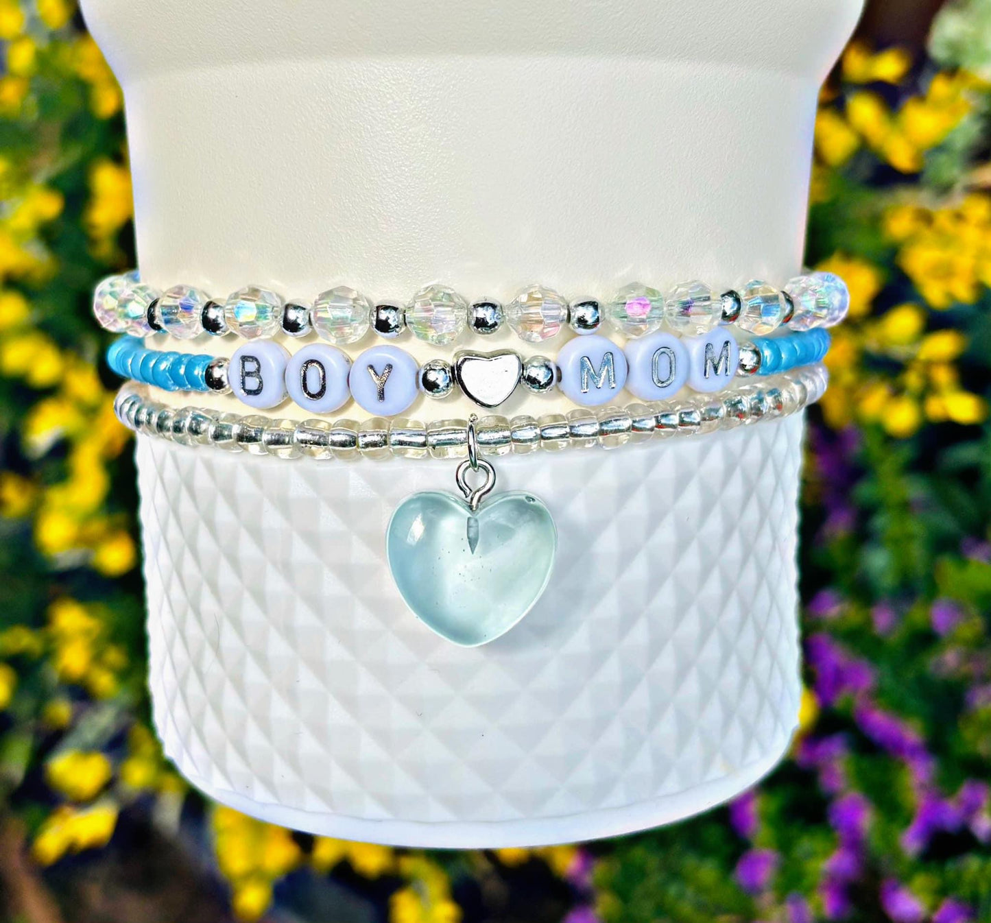 Boy Mom Cup Bracelets