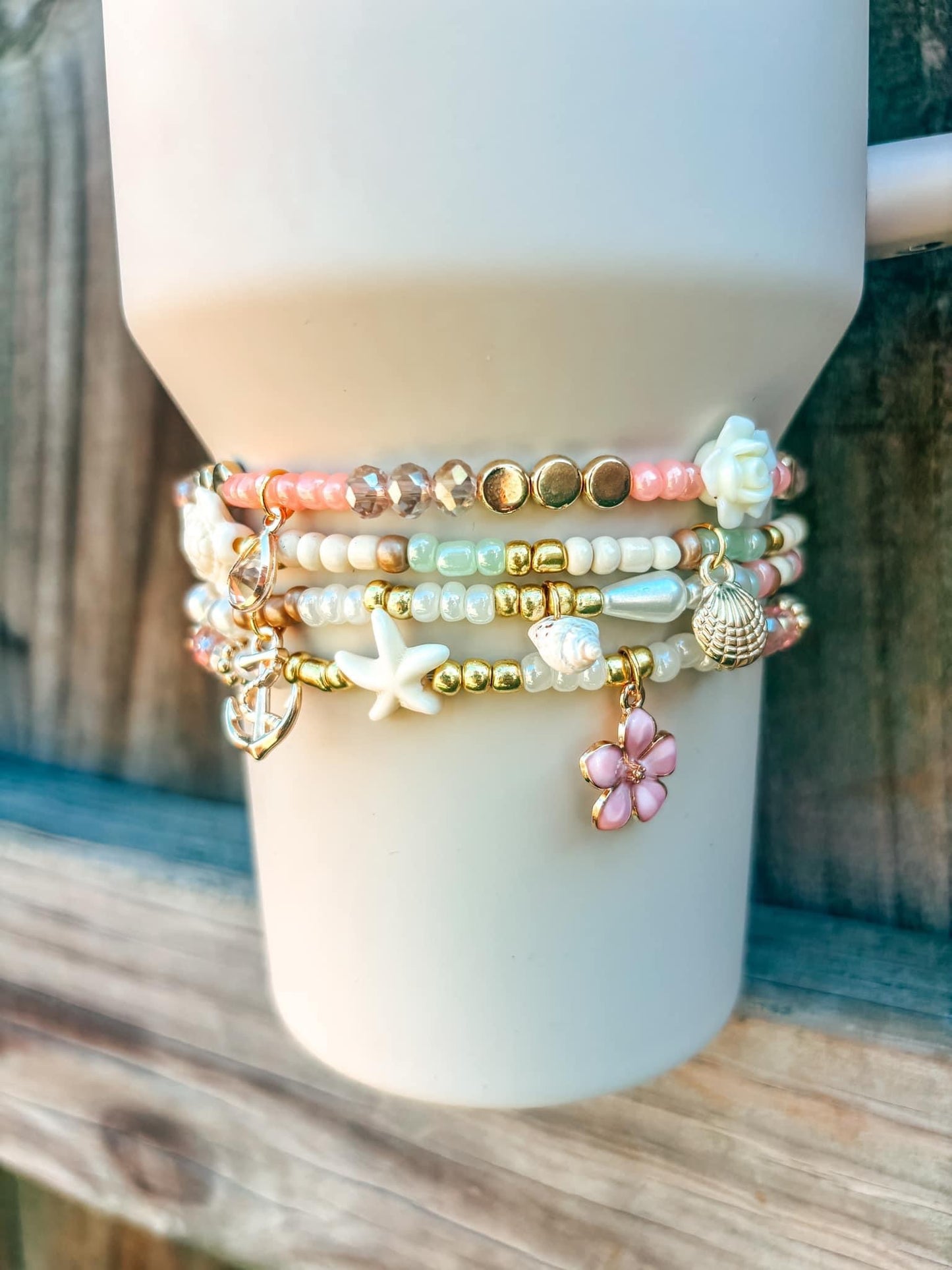 Beach Bum Cup Bracelets GOLD Version