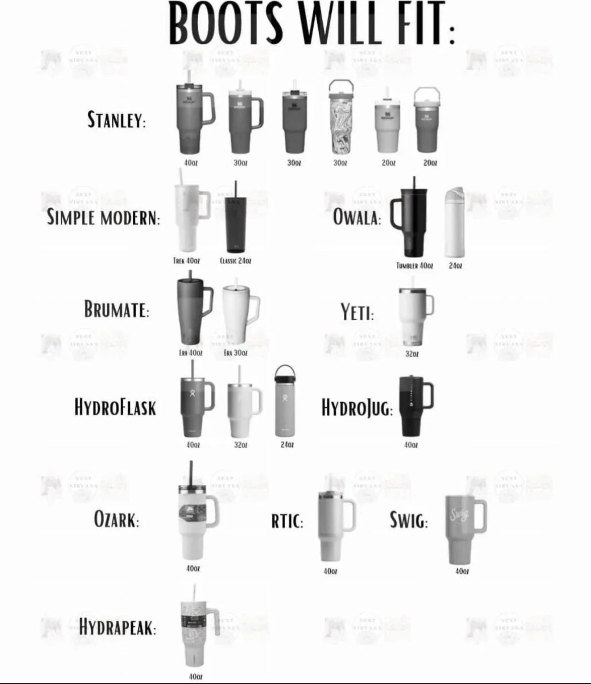 Transparent Silver Glitter Silicone Boot. Stanley Cup Accessories