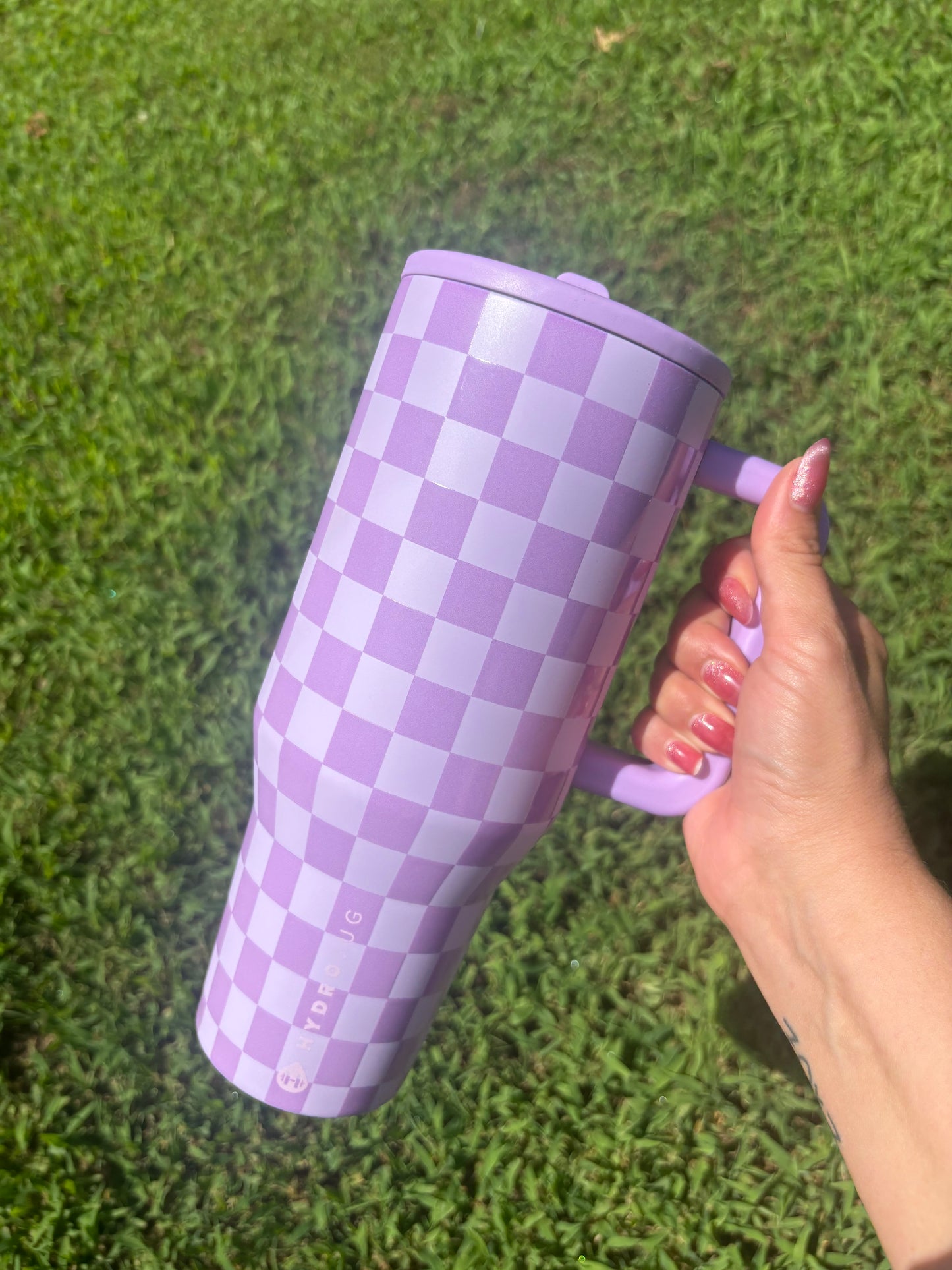 HJ Purple Checkered 40oz