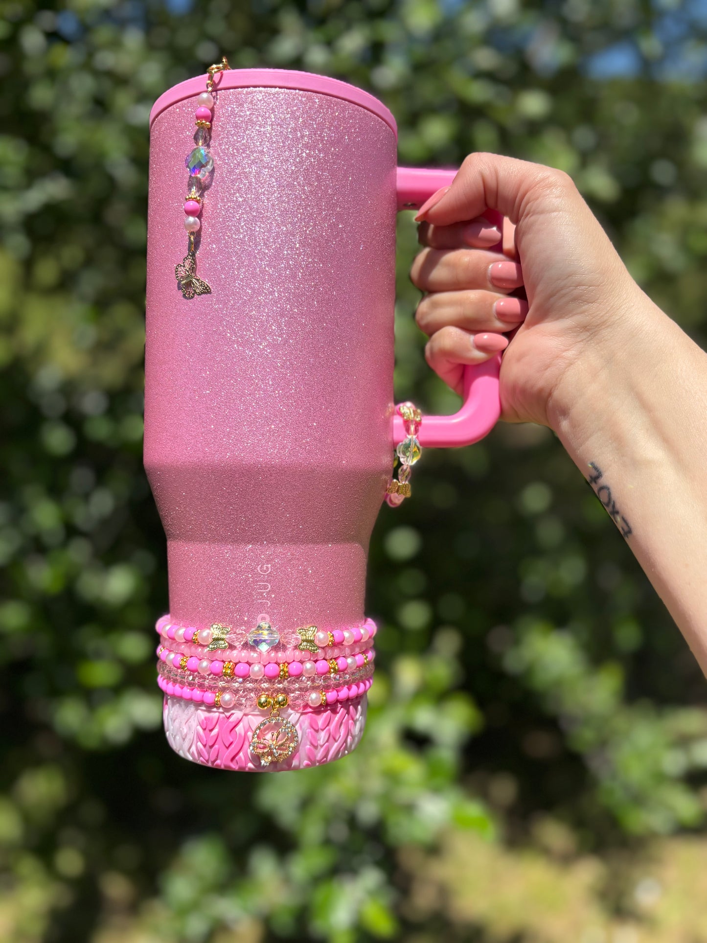 Pretty in Pink Magnetic Handle Charm
