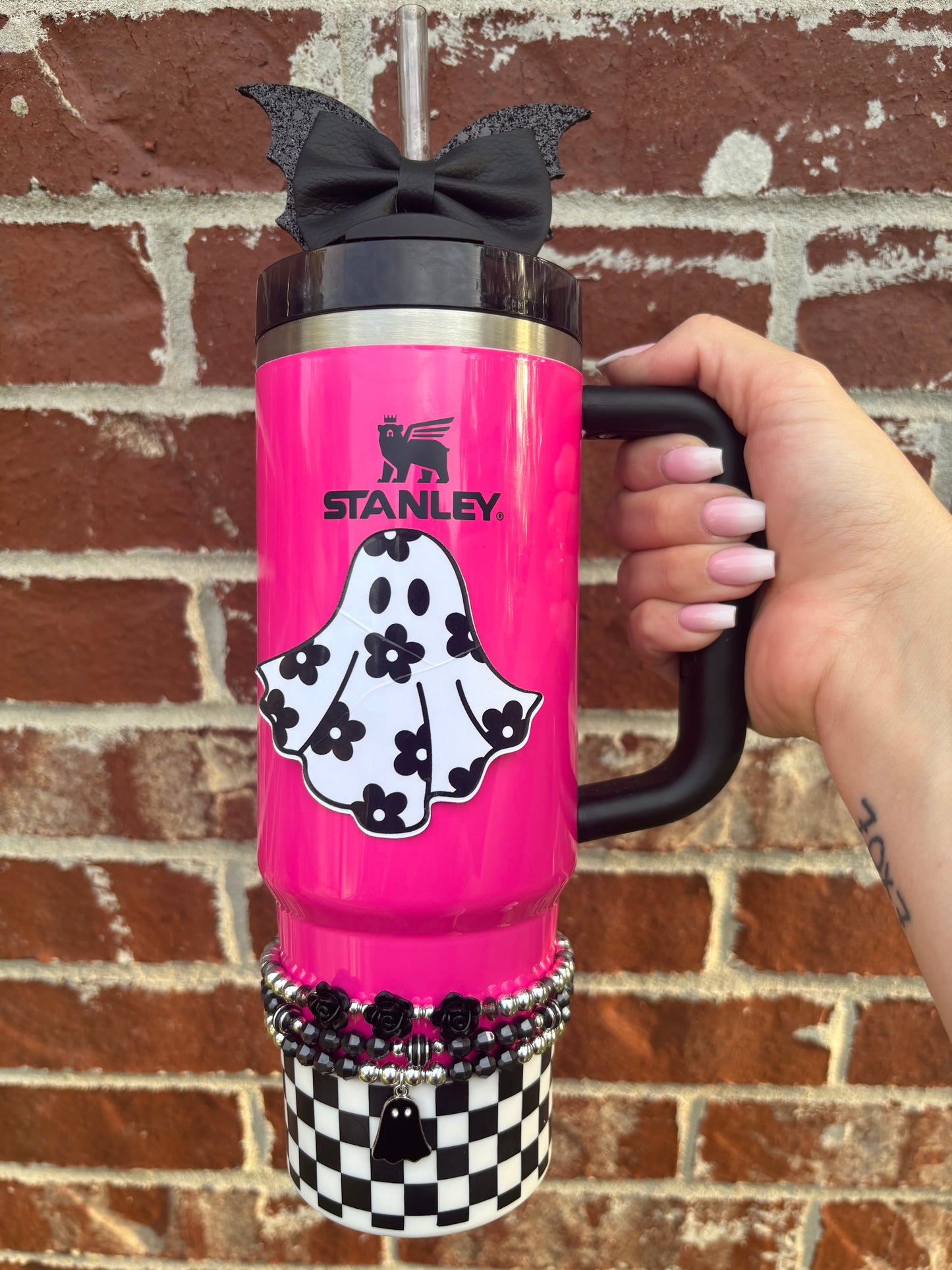 Bracelets coupe fantôme rose gothique