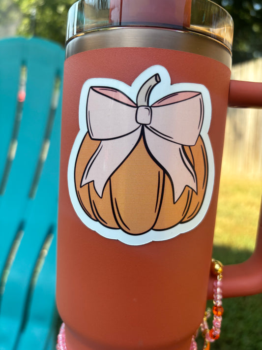 Pumpkin Bow Magnet