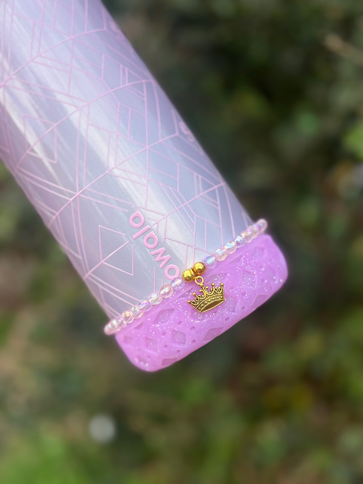 Lavender Glitter Translucent || The Popette|| Short Silicone Boot