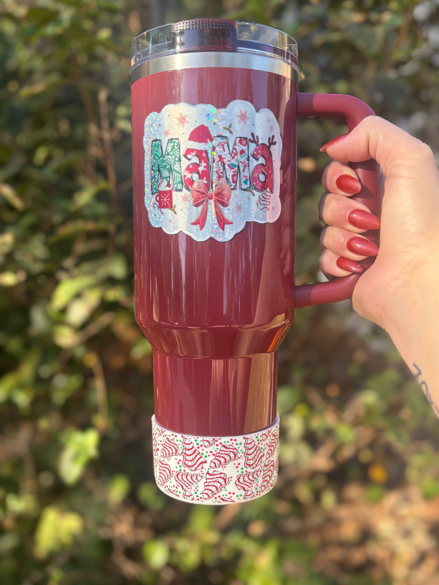 Botte transparente en silicone pour gâteau de sapin de Noël