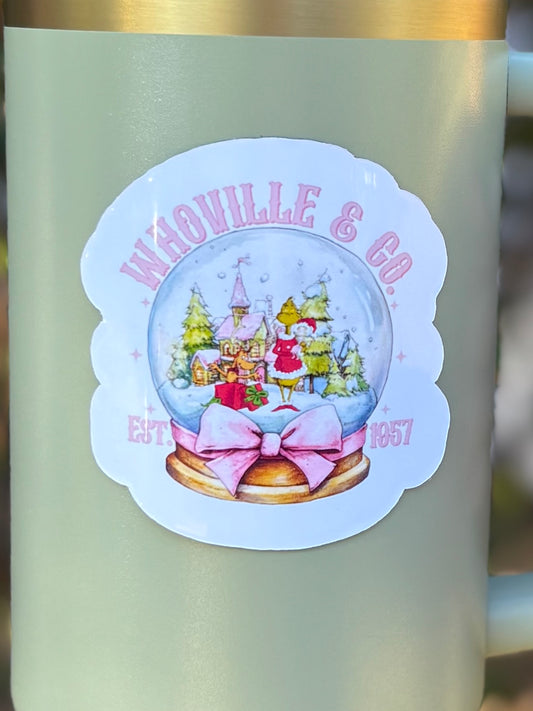 Who Snow Globe Magnet