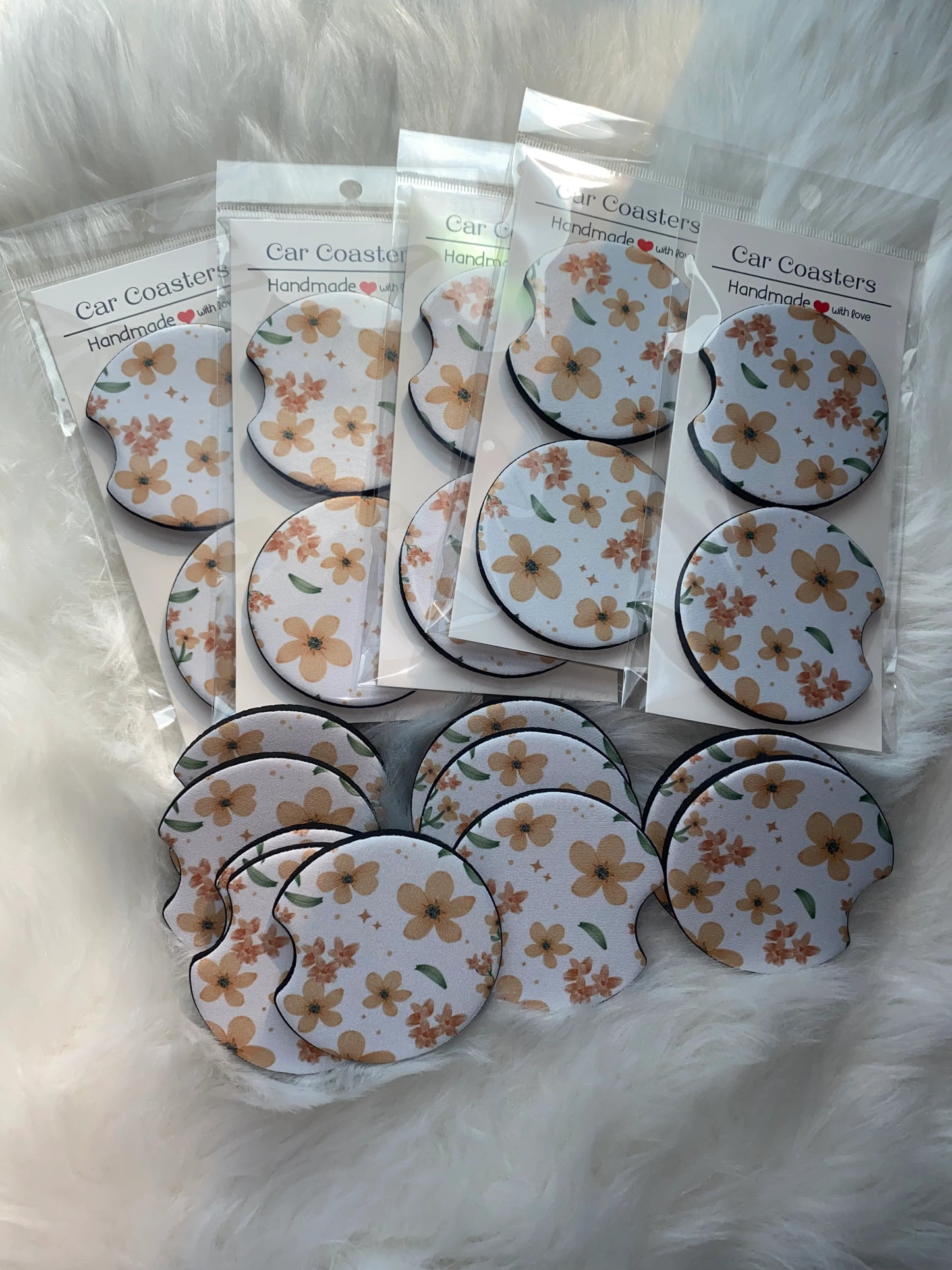 Spring Bloom Car Coasters