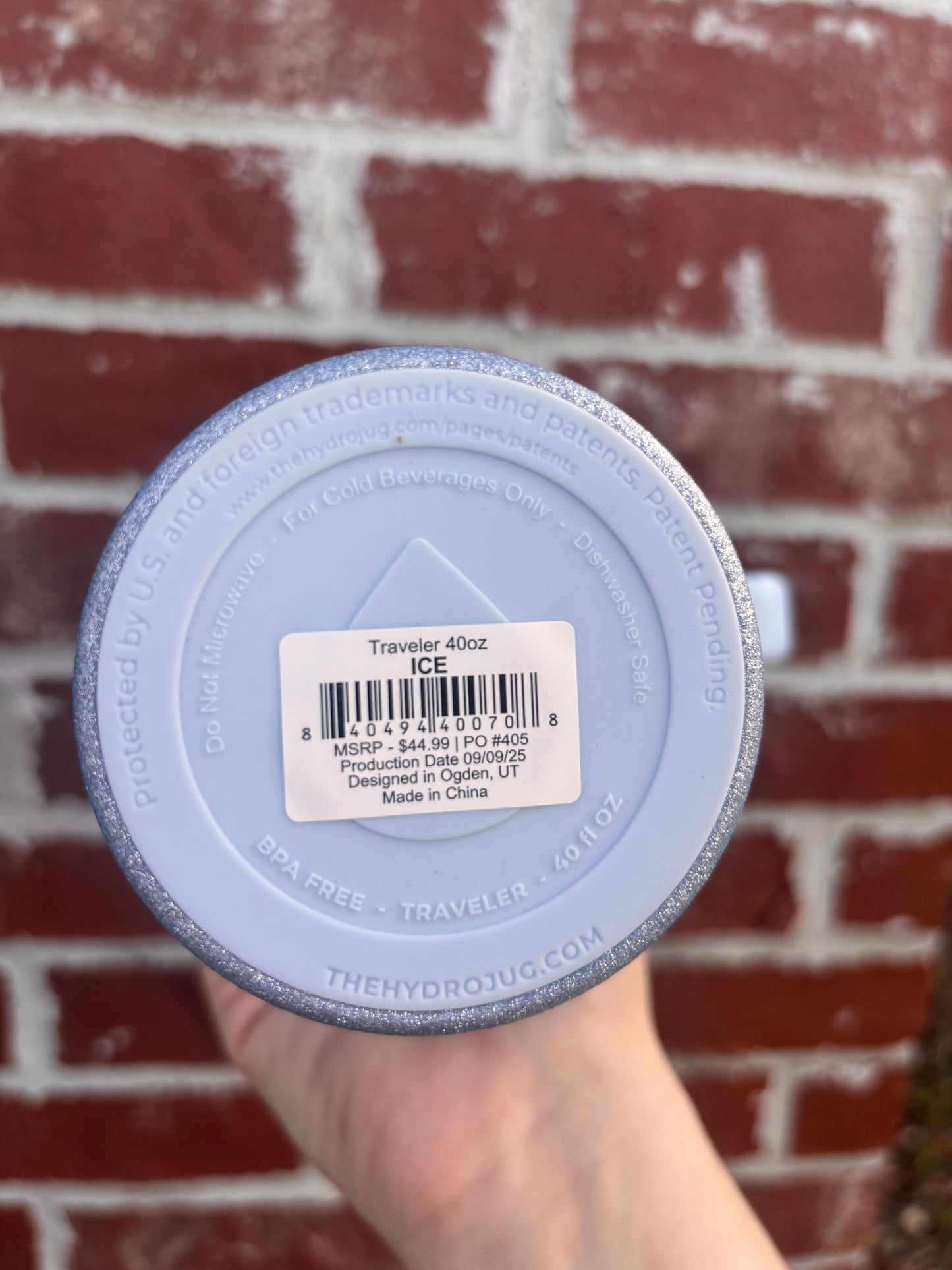 Ice 40 oz HJ trav (discount codes cannot be used on cups or your order will be canceled)