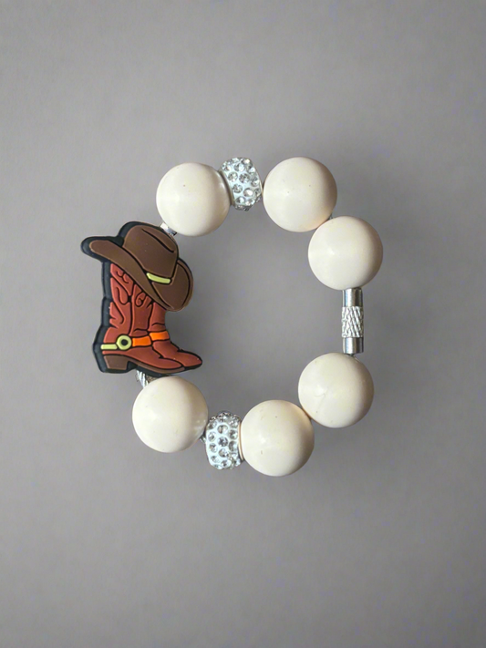 Western Boots Silicone Handle Charm