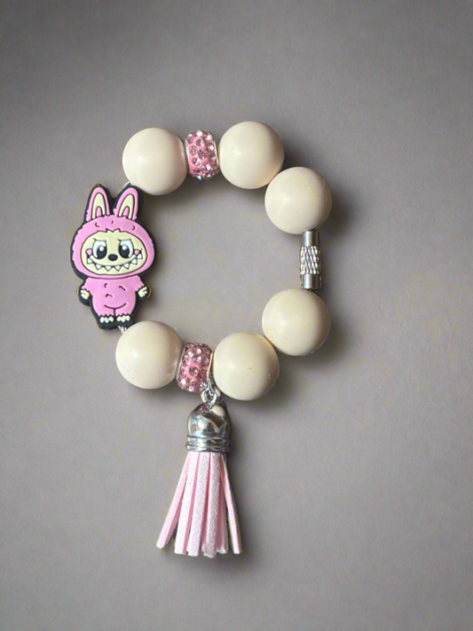Pink Bubu Silicone Handle Charm