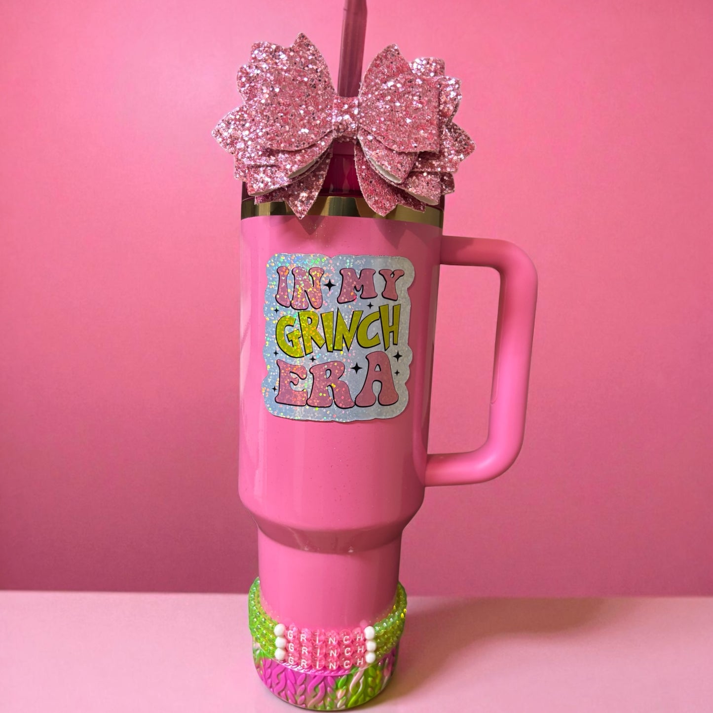 Aimant flamant rose fabuleux floqué