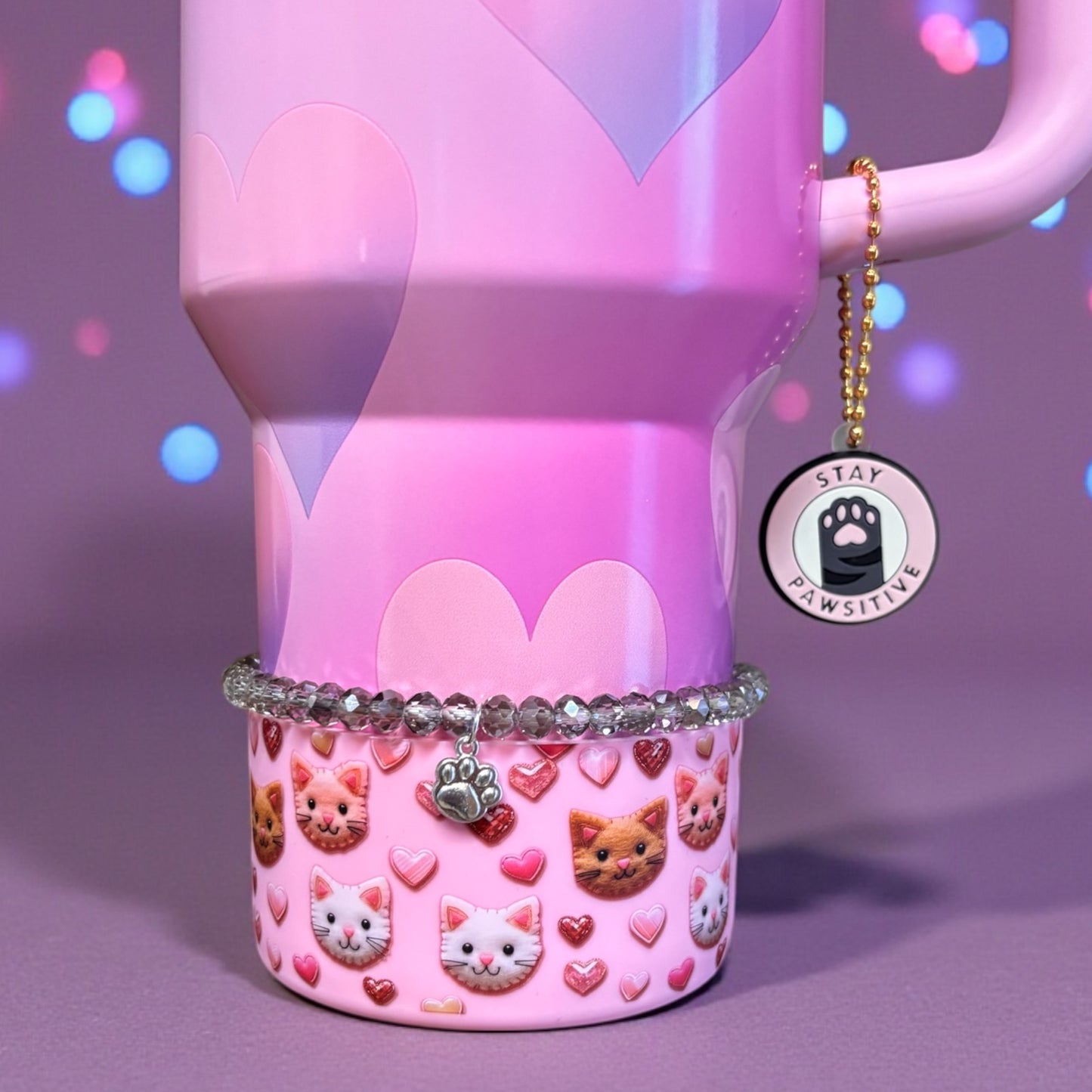 Cat Love Pink Silicone Boot