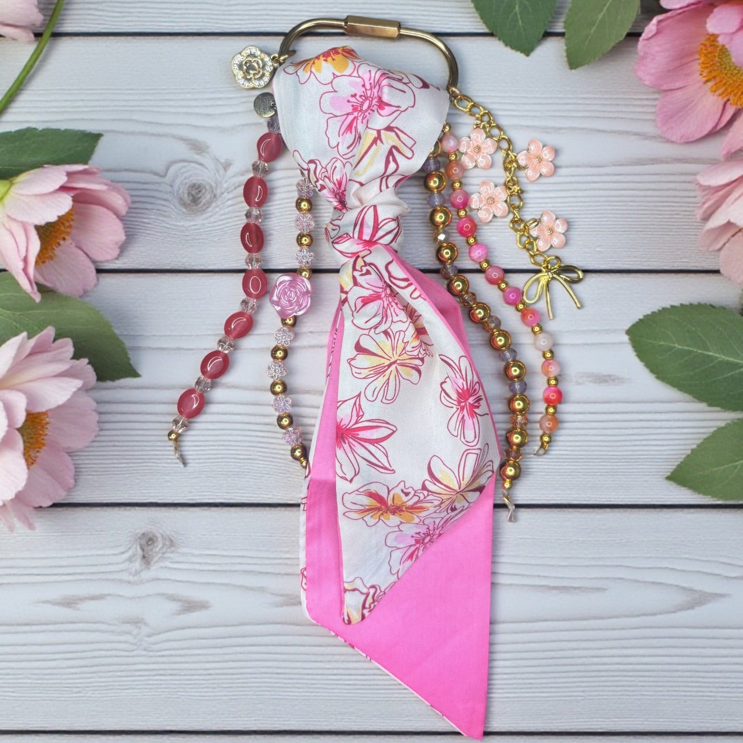 Pink Magnolia Clip Charm