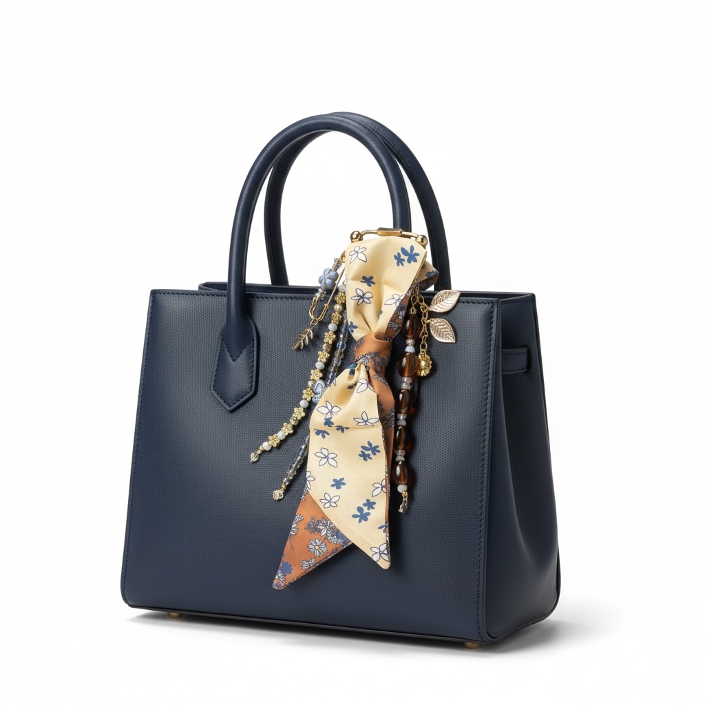 Amber Floral Clip Charm