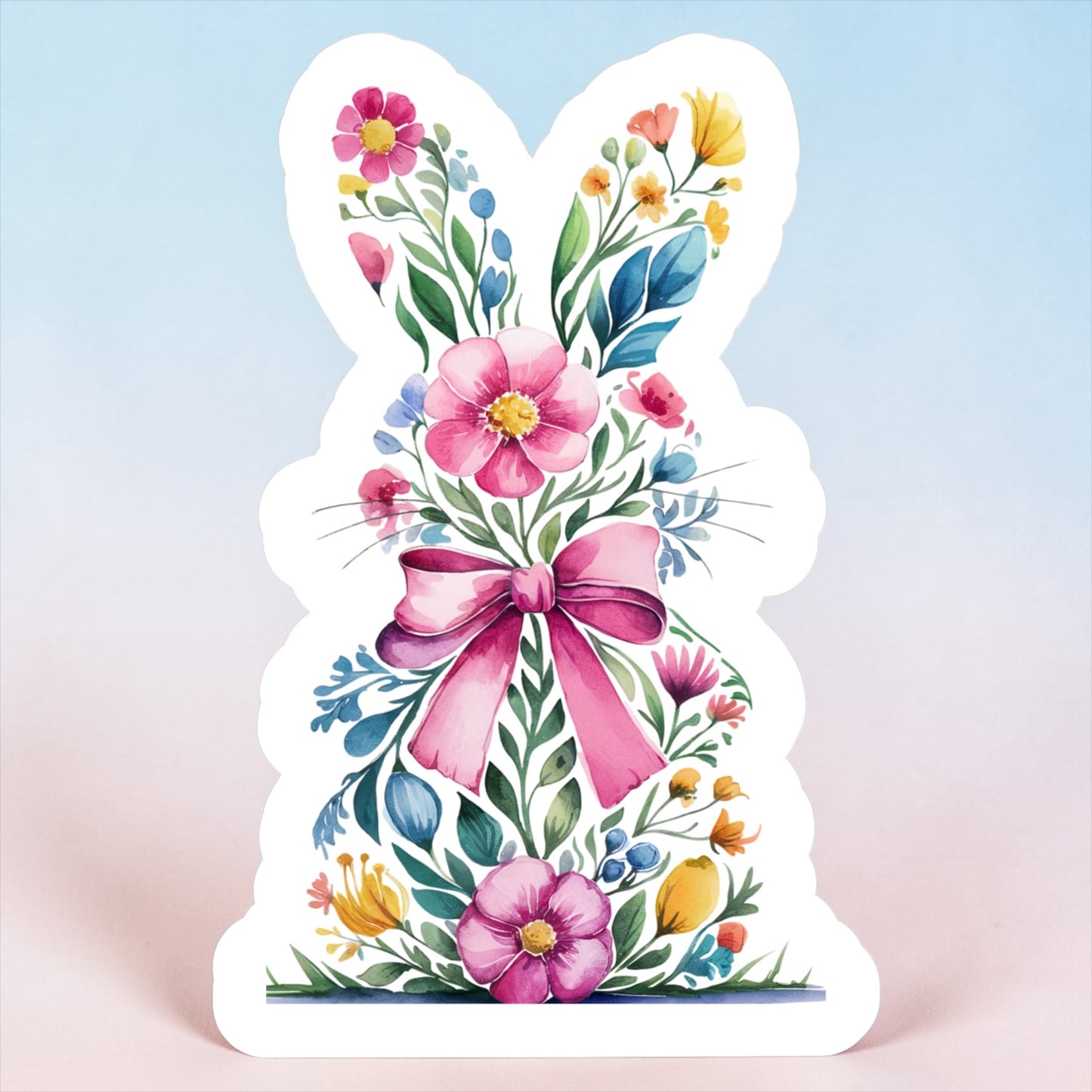 Floral Bunny Magnet