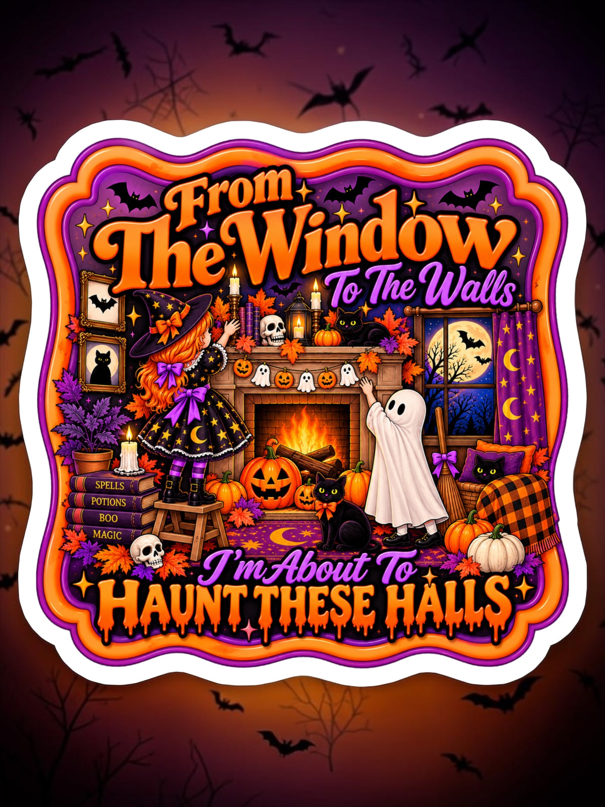 Haunt These Halls Magnet