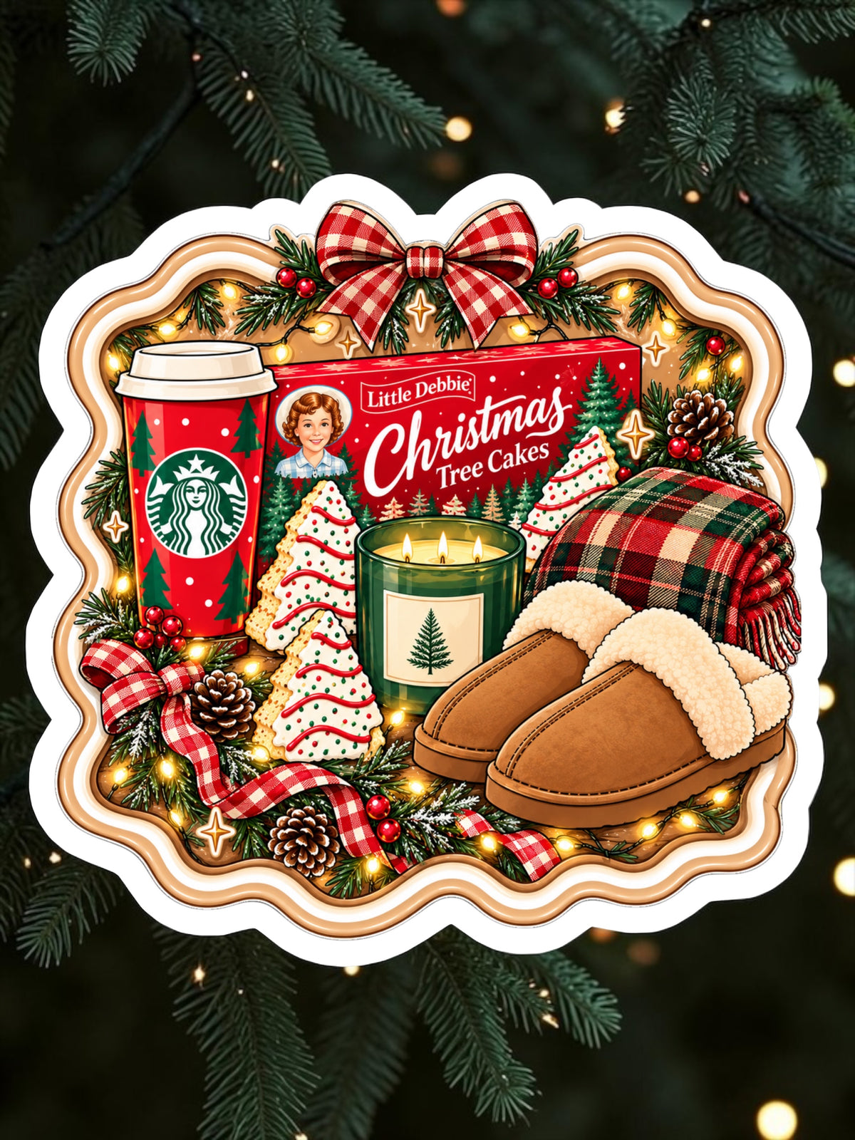 Cozy Christmas Magnet