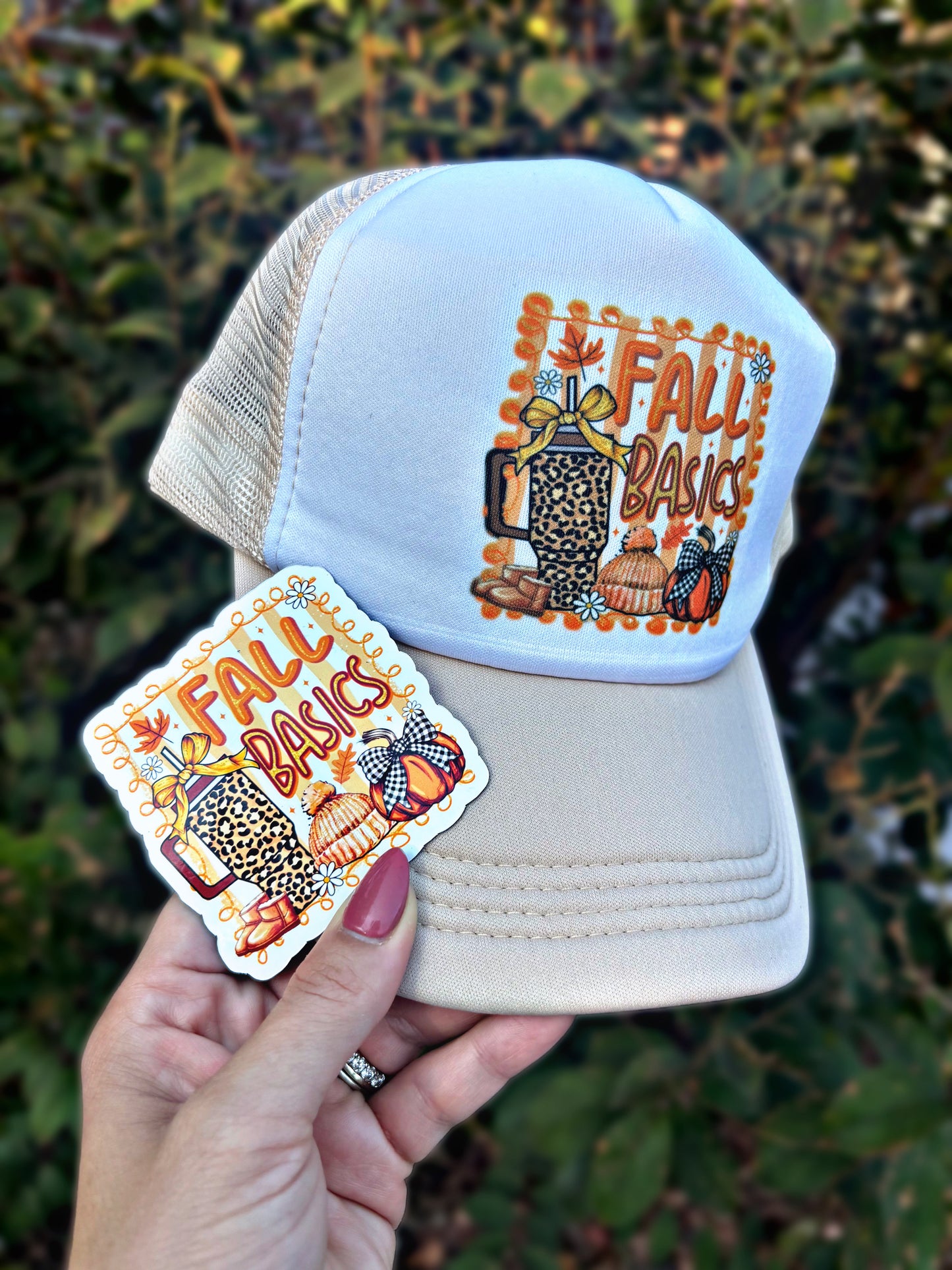 Fall Basics Magnet + Snapback Hat Bundle