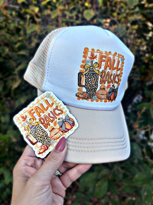 Fall Basics Magnet + Snapback Hat Bundle
