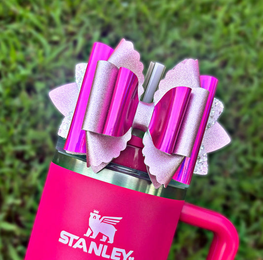 Violet Blossom Bow (works with 10mm straw & flip spouts)