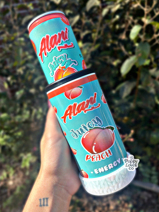 Peach 12oz Slim Can Holder