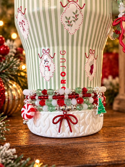 Deck the Halls Bracelets Wrist or Tumbler
