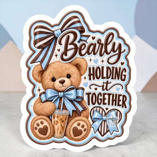 Bearly Holding It Together Magnet
