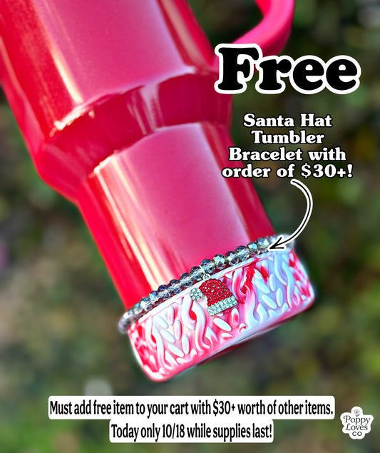 One per customer-FREE Bracelet! By adding this to your cart, you acknowledge that you must have $30 worth of other items in your cart after all discounts and promotions are used, and if not, this free item will be removed from your order.