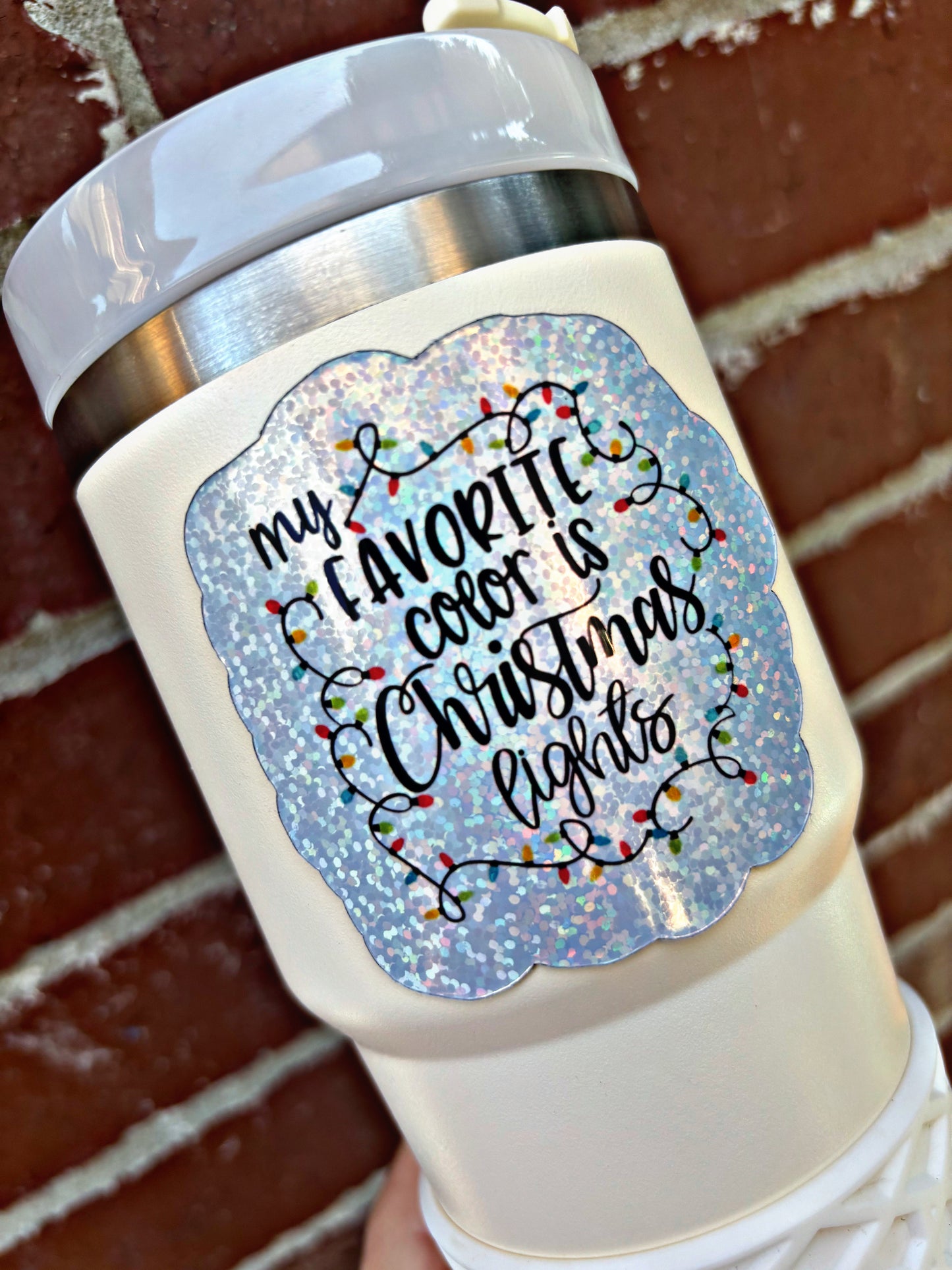 Christmas Lights Tumbler Magnet