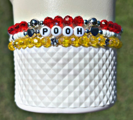 Pooh Bear Cup Bracelets