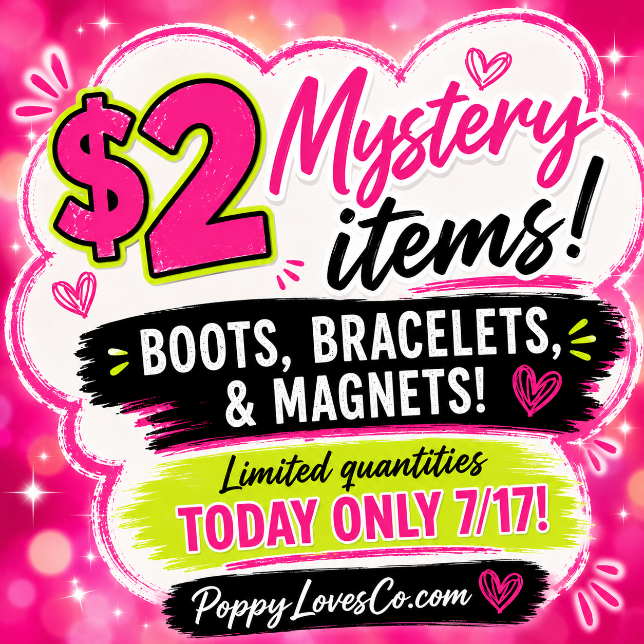 Mystery $2.00-Today only 7/17 while supplies last!