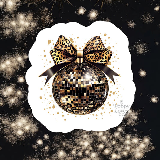 Disco Ball Bow Magnet