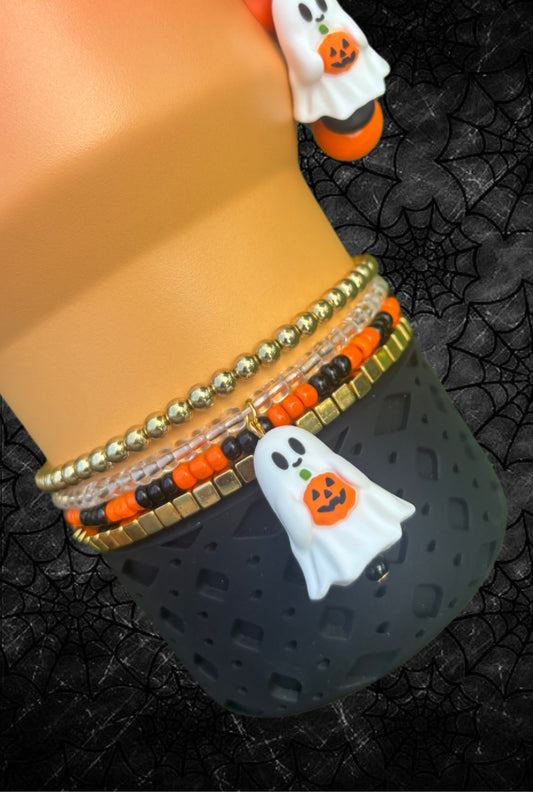 Ghost Pumpkin Cup Bracelets