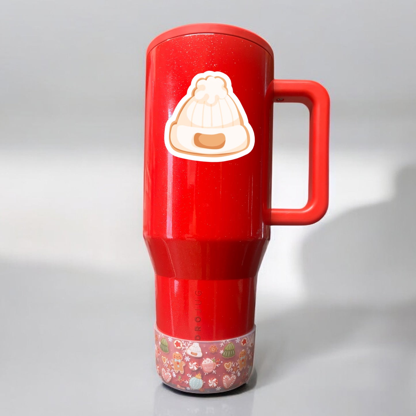 Aimant flamant rose fabuleux floqué