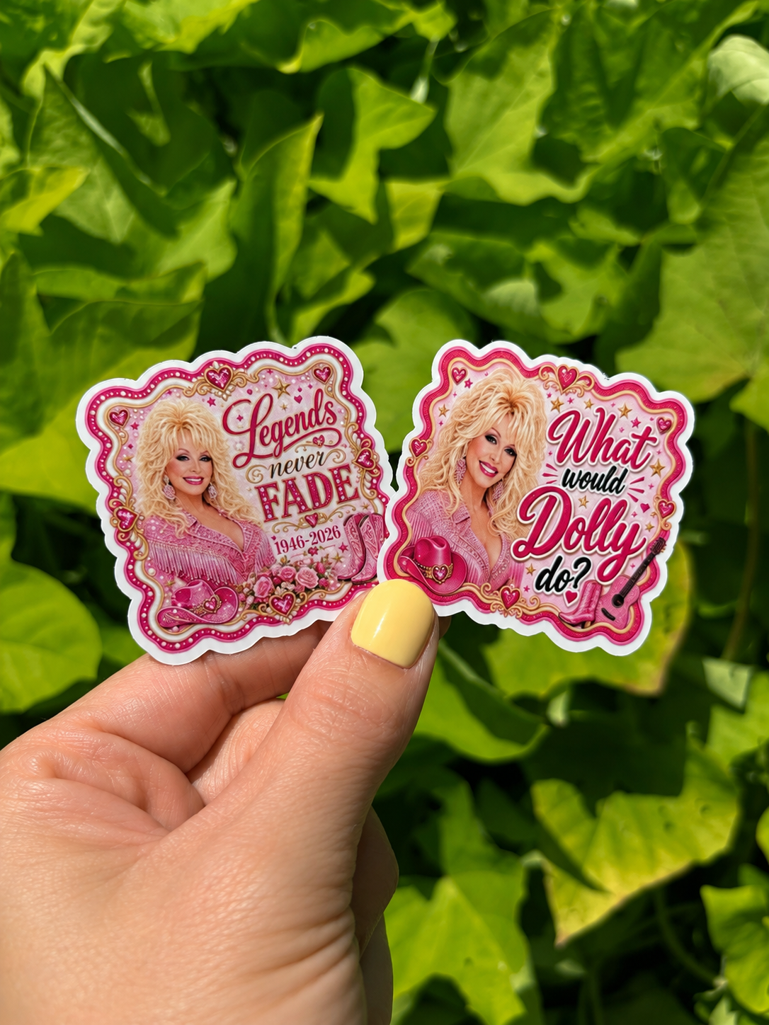 Legend Sticker 2x2in~Honor Dolly’s Legacy-Read Description